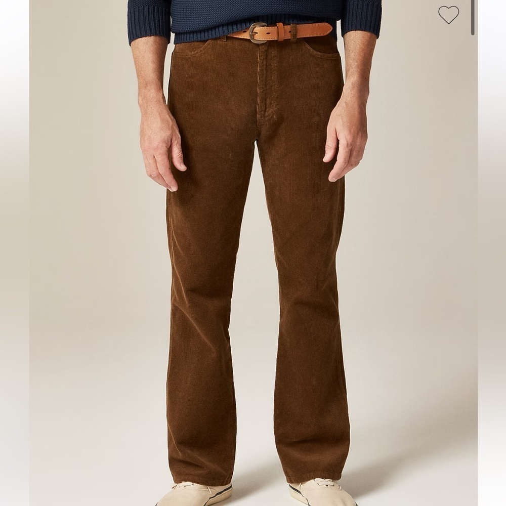 J crew golden chestnut Bootcut 11-wale corduroy jean 36 x 32